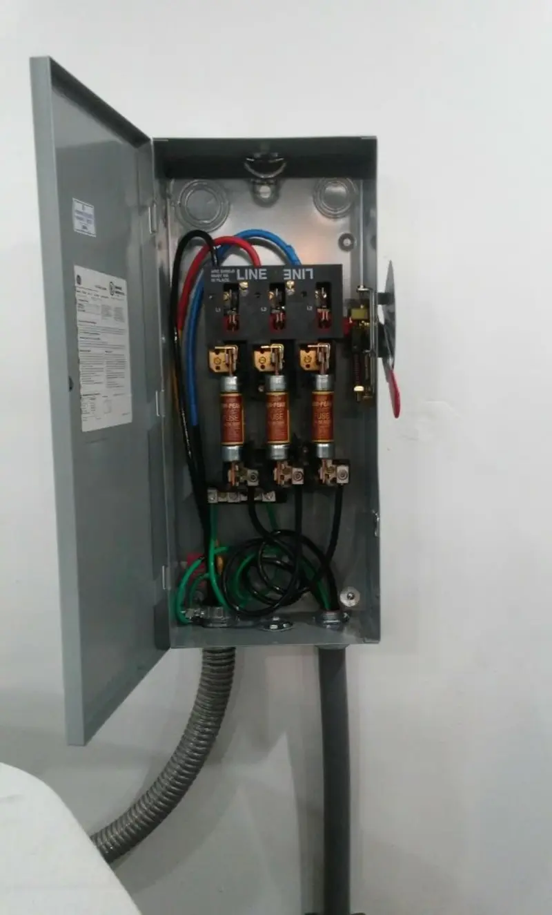 Three-phase disconnect switch installed for Electrical Wiring & Rewiring in Brimfield