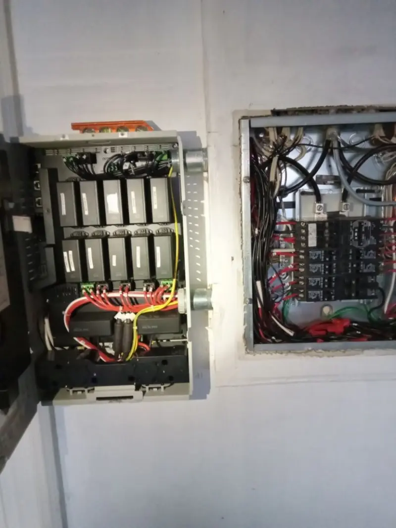 Electrical panel upgrade completed for Security Camera Wiring in Brimfield